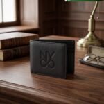 NY Signature Genuine Leather Bifold Wallet Matte Black Men's Gift Box Edition - Image 2