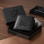 NY Signature Genuine Leather Bifold Wallet Matte Black Men's Gift Box Edition - Image 3